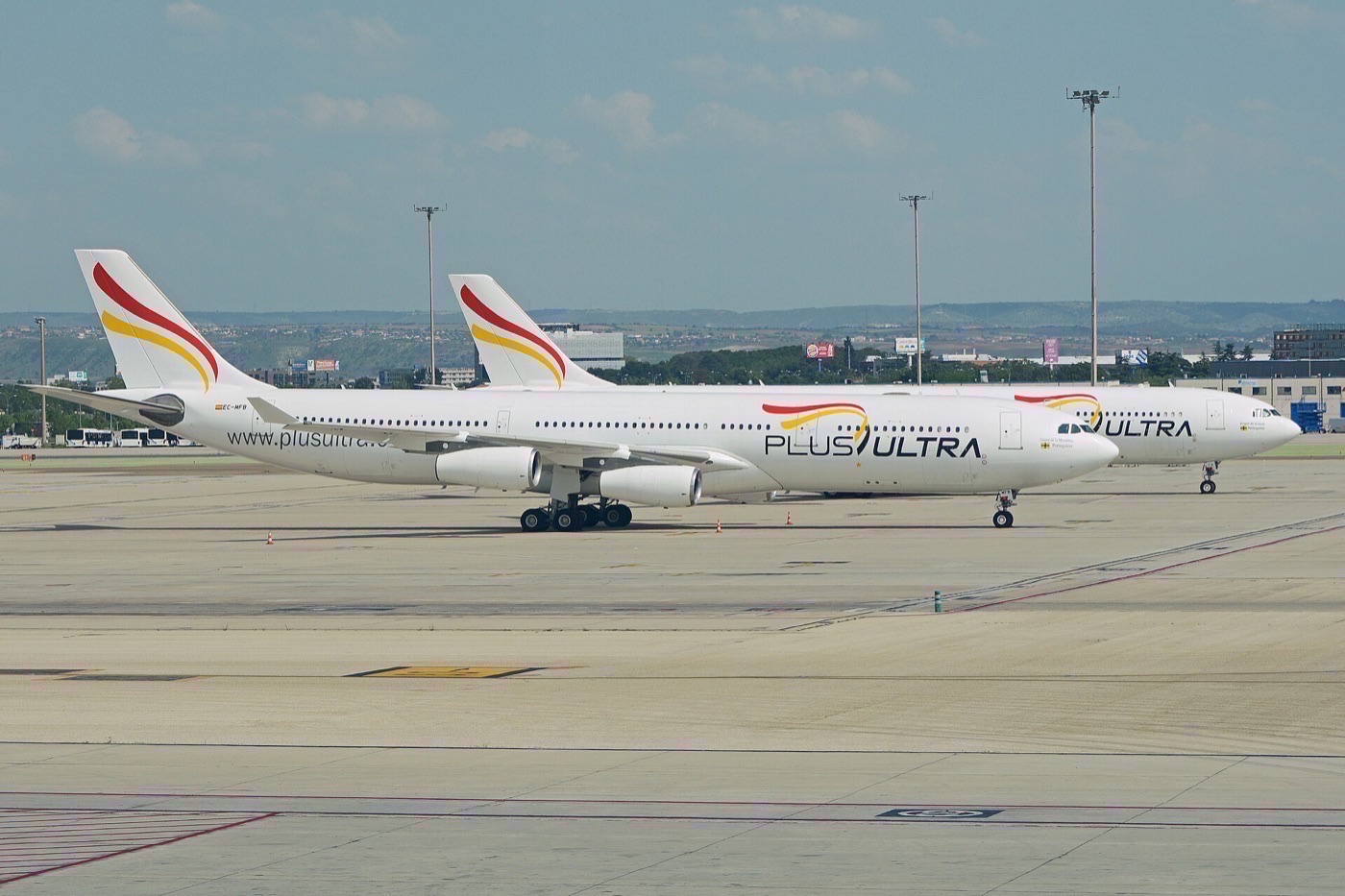 Avión Airbus A340 de Plus Ultra