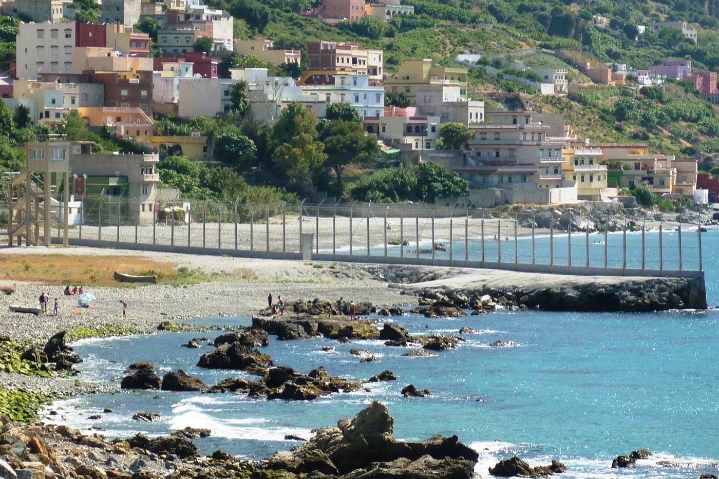 Valla fronteriza de Ceuta